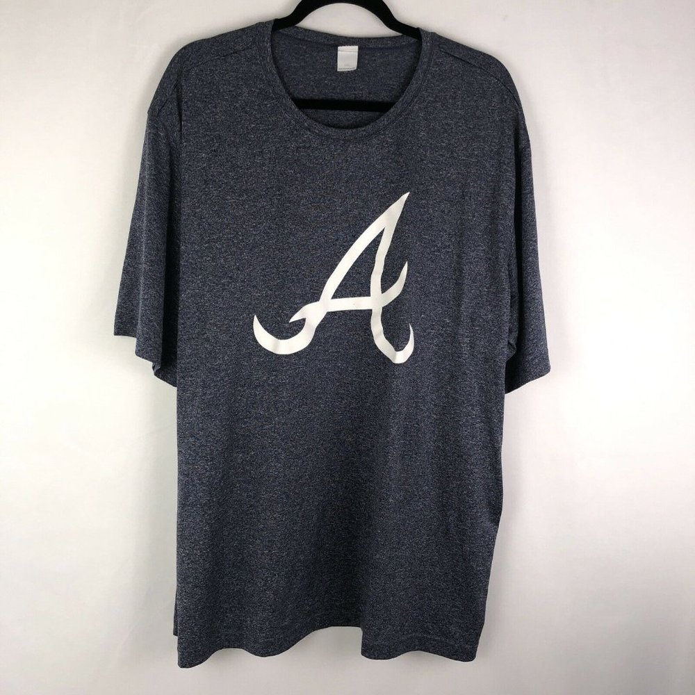 Atlanta Braves 3XL lightweight athletic short sleeve shirt blue
